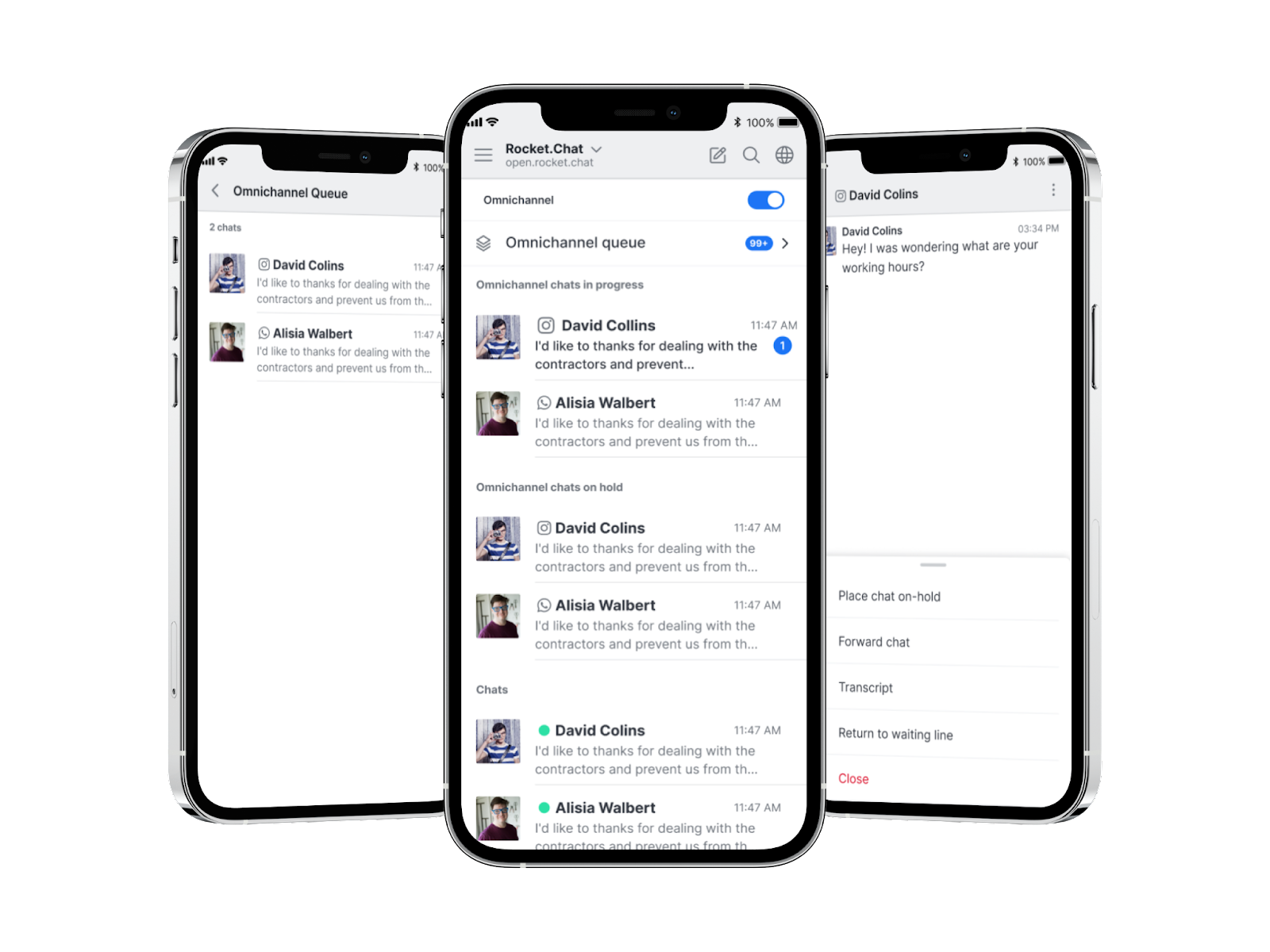 Rocket.Chat NewGram интерфейс